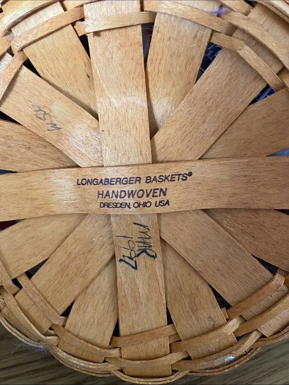 Longaberger inaugural basket